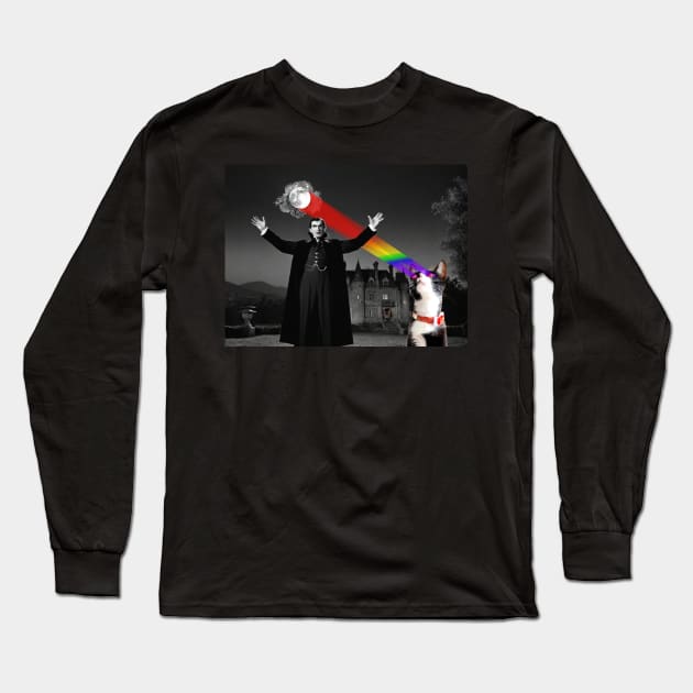 Space Cat and Drac Long Sleeve T-Shirt by Colorful Space Cat